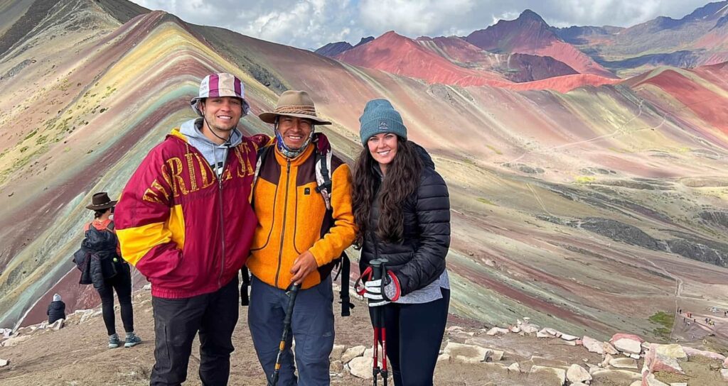 Rainbow Mountain from Ollantaytambo